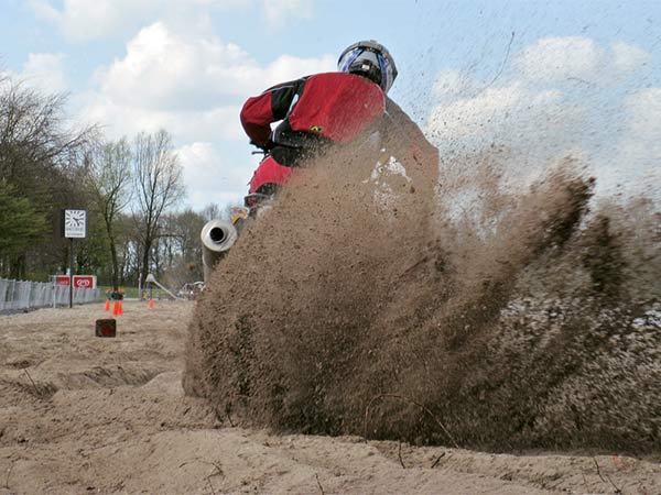 Crossing through sand