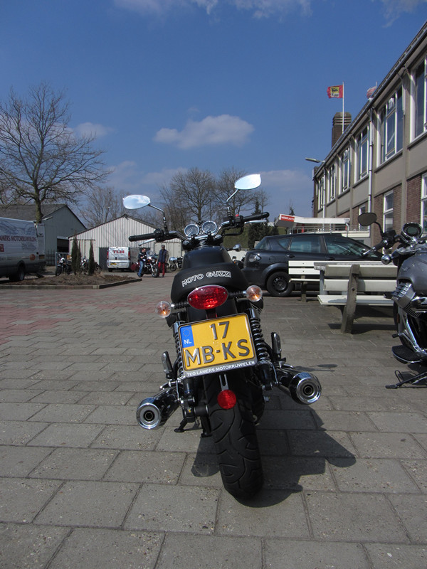 Motorcycle from behind