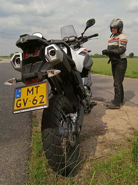 Yamaha Tenere with Sylvia next to it