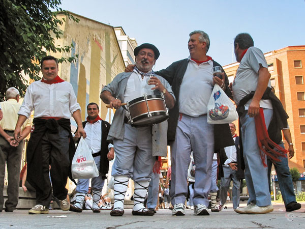 Musicians in Basque costume
