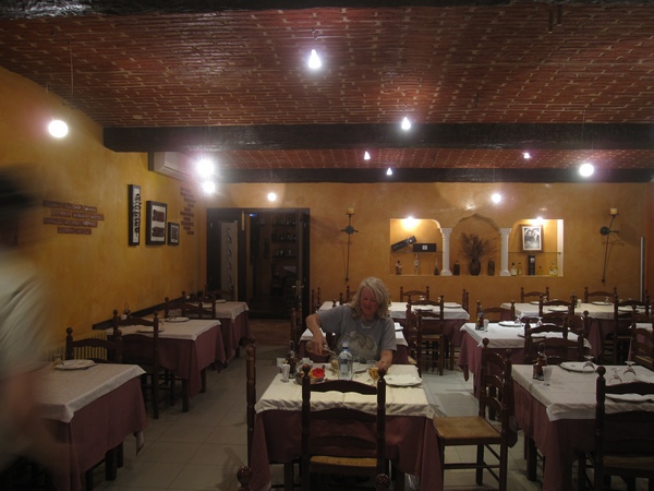 Almost empty restaurant