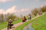 Motorcycle riding in a group