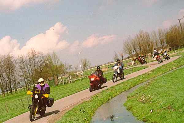 Group of motorcycle riders