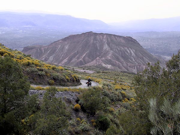 Mountain road with mountain view