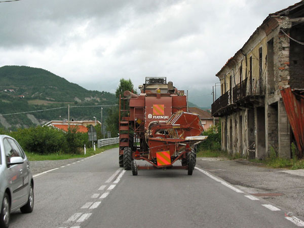 A combine in view