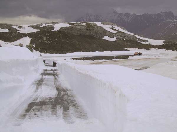 Snow in the Alps